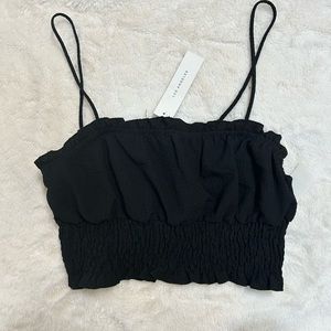Black crop top